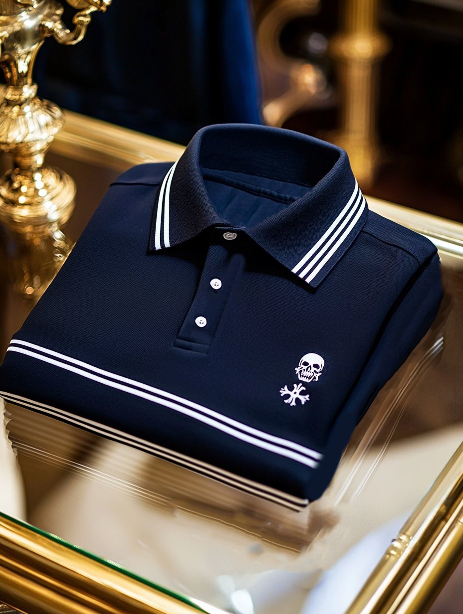 Camisa polo ejecutivo casual Button de manga corta para hombre