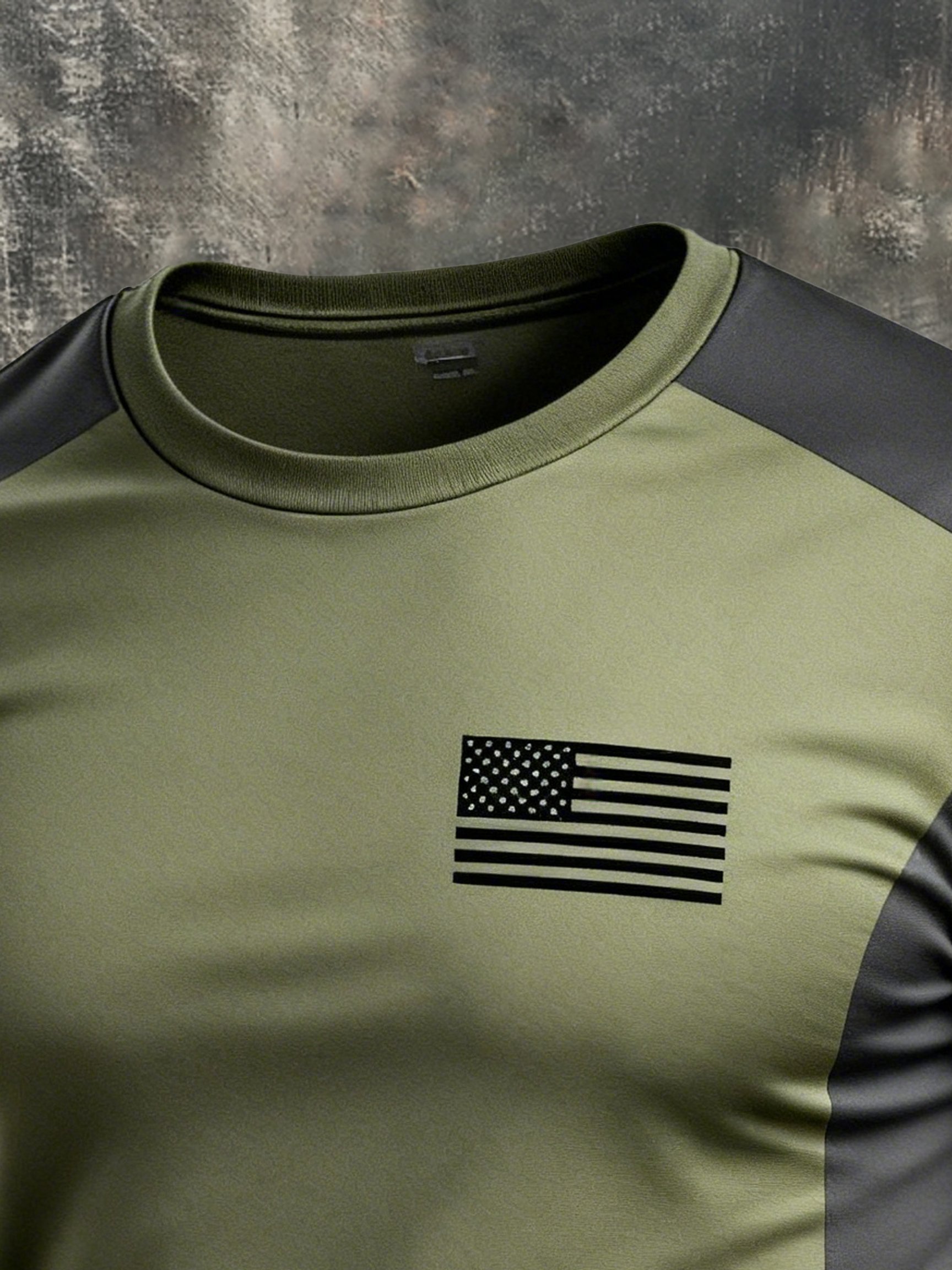 Camiseta vintage Patriot Camo de manga corta para hombre