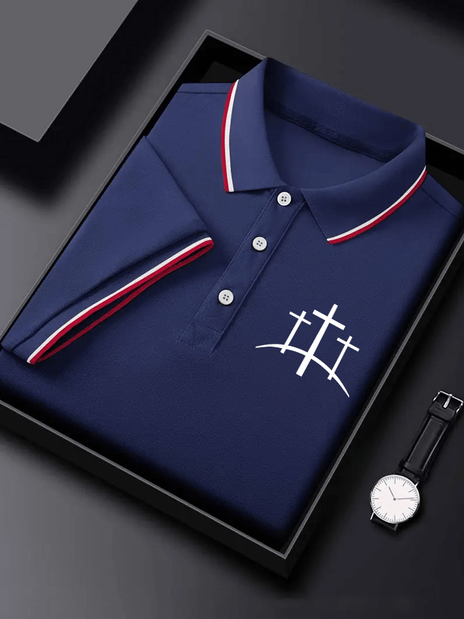 Camisa polo Faith estampado para hombre