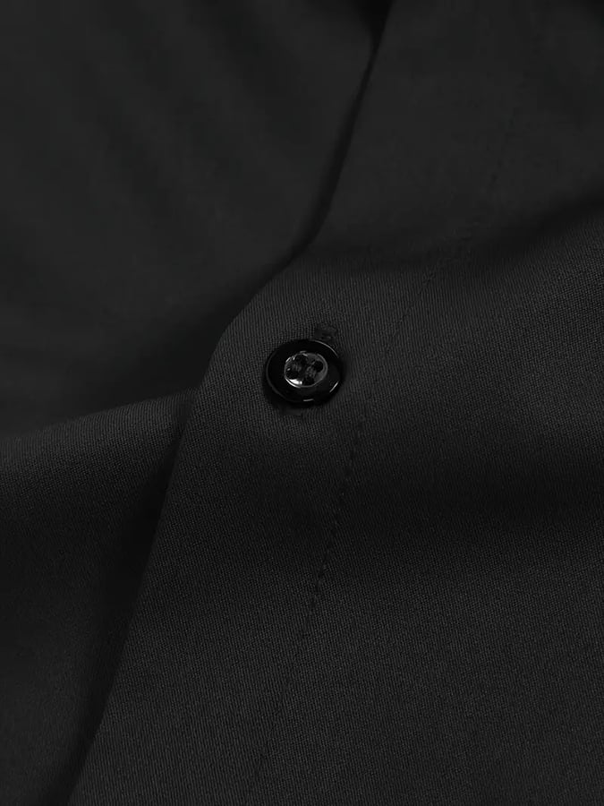 Camisa ejecutivo casual Contrast Color de manga larga para hombre