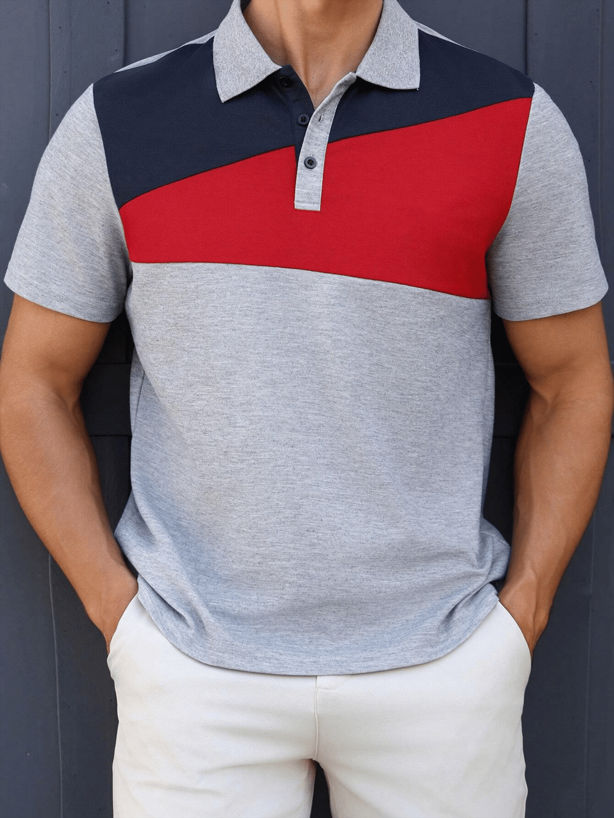 Camisa casual ejecutivo de moda polos para hombre