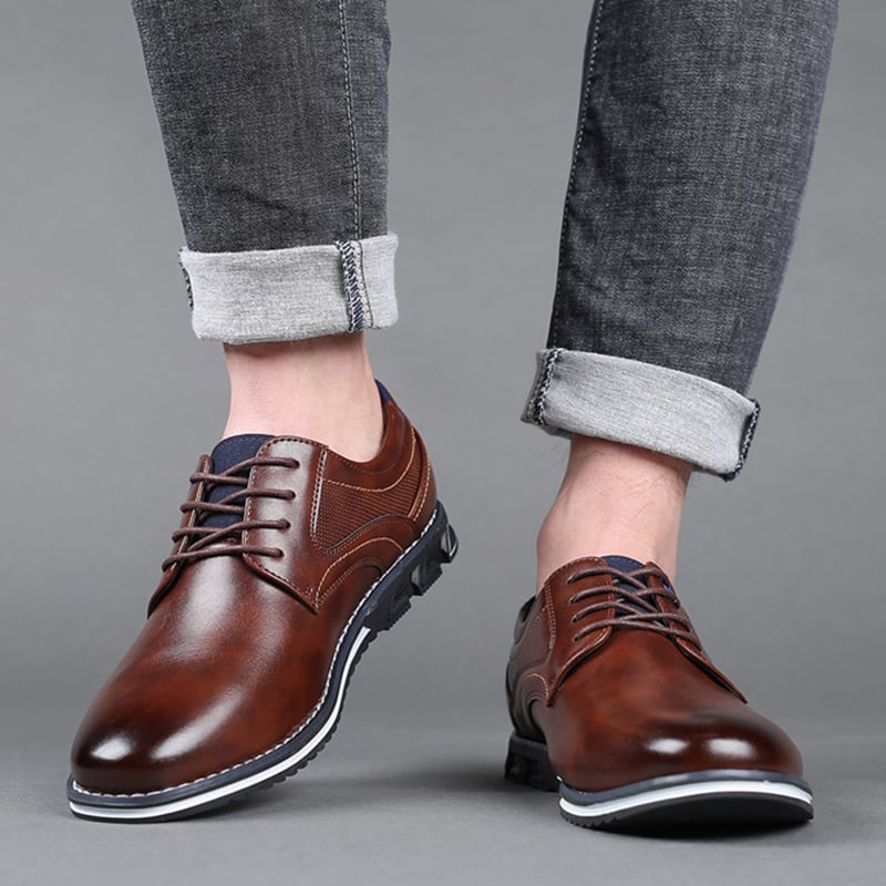 Zapatos British Style casual ejecutivo formal cuero para hombre