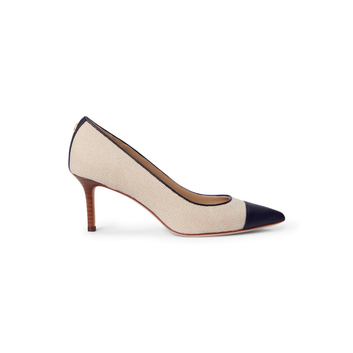 Lanette III Canvas and Leather Pumps - 2
