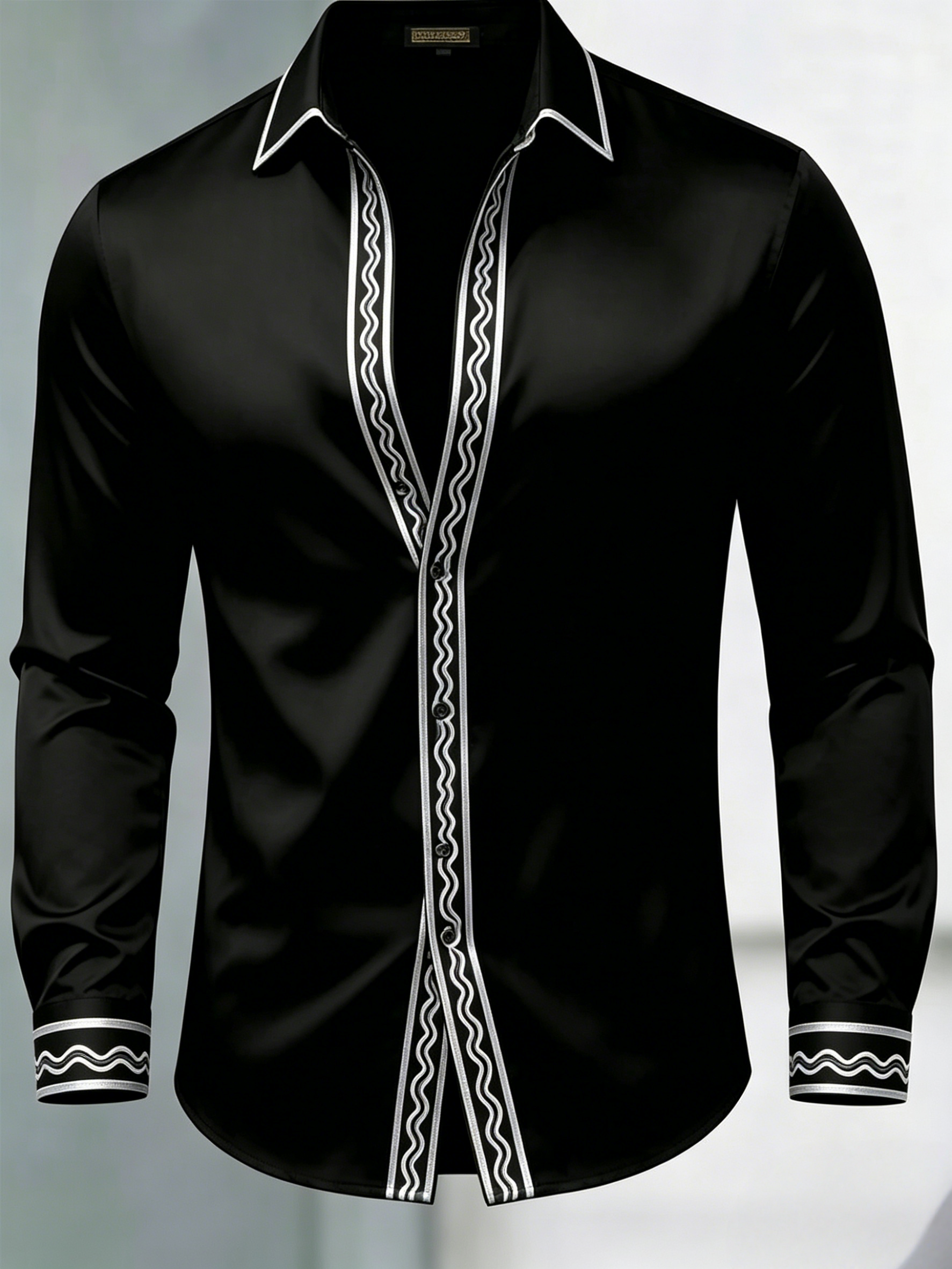 Camisa de lujo Gorgeous de manga larga para hombre