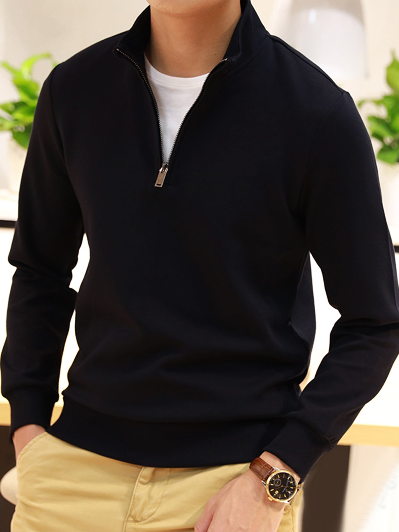 Sudadera CozySpacer Half Zip