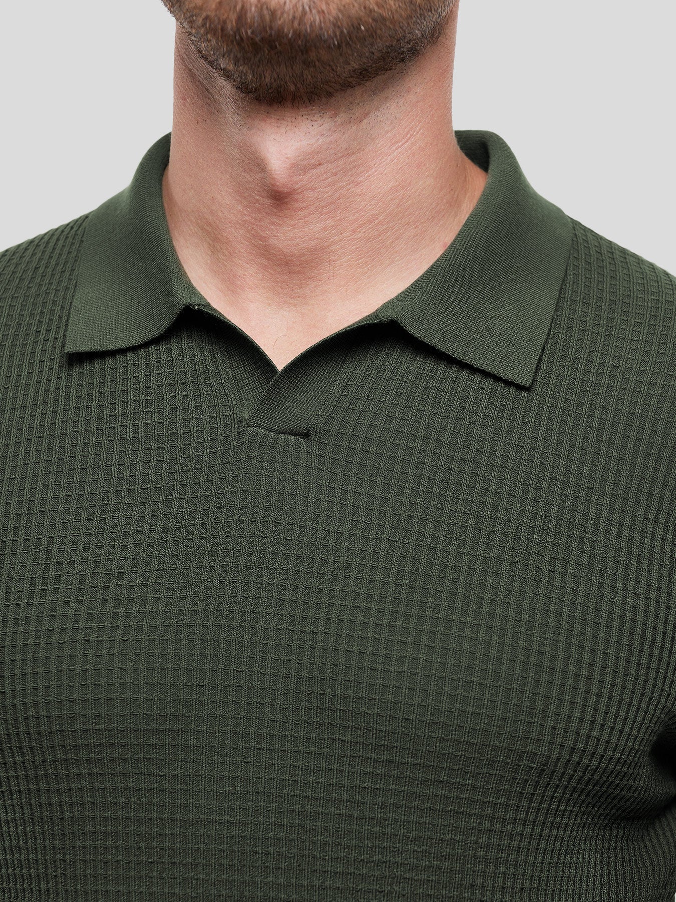 Flextejido Active tejidoted Buttonless Polo