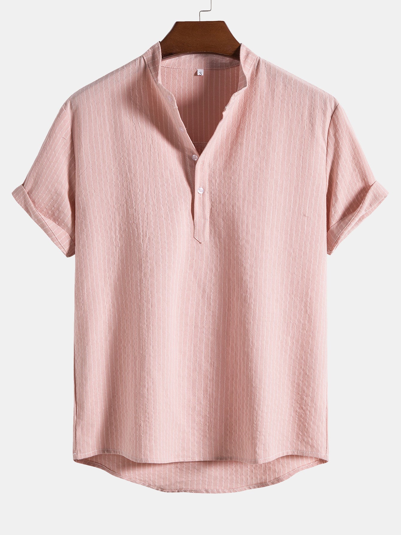Man a rayas Henley camisas