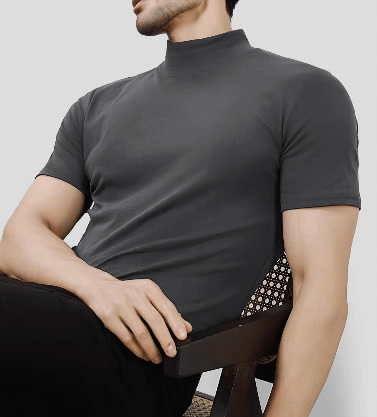 StayCool 2.0 Mock Neck de manga corta Tee