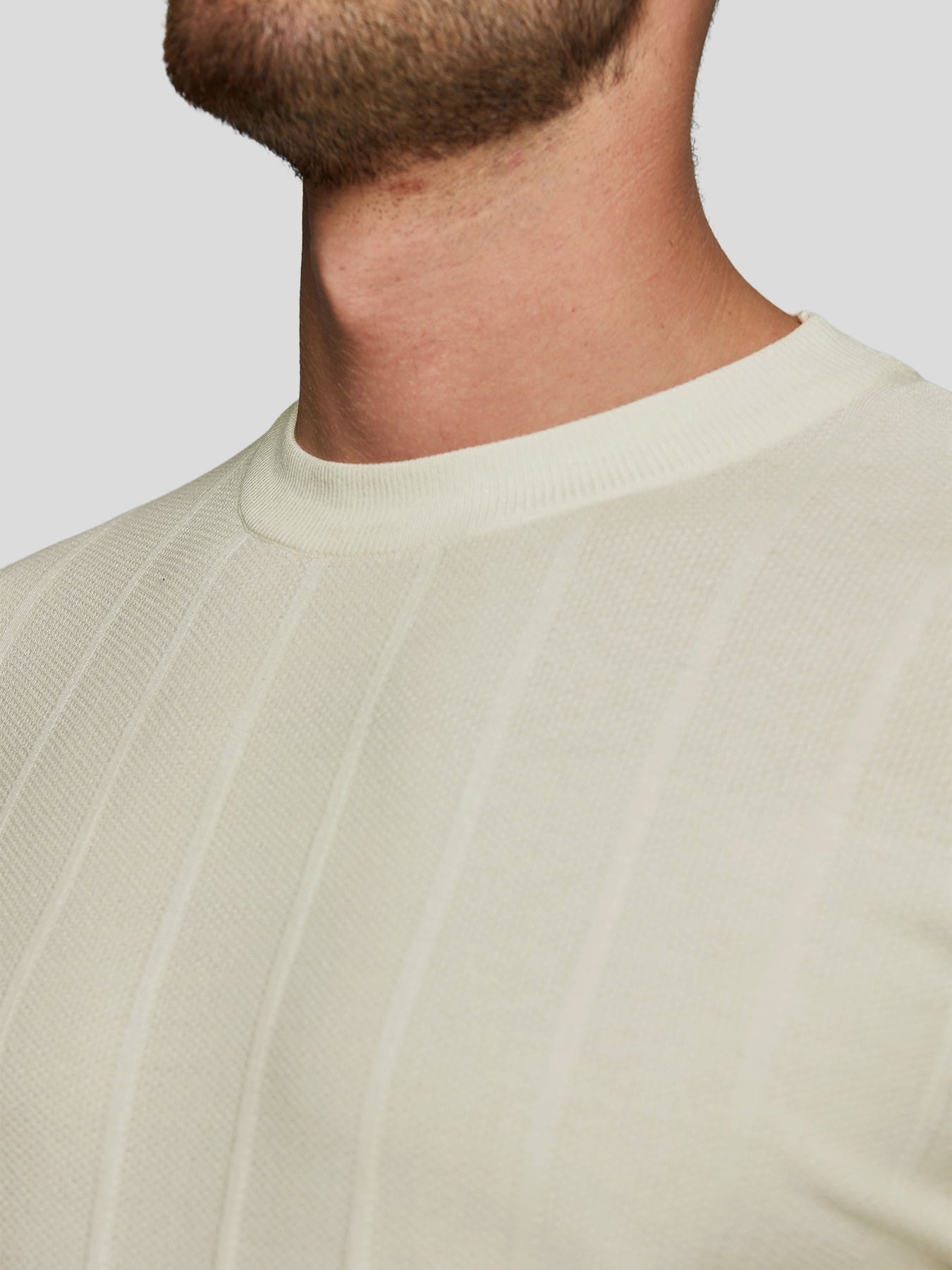 Camiseta Gentletejido transpirable a rayas de manga corta tejidoted