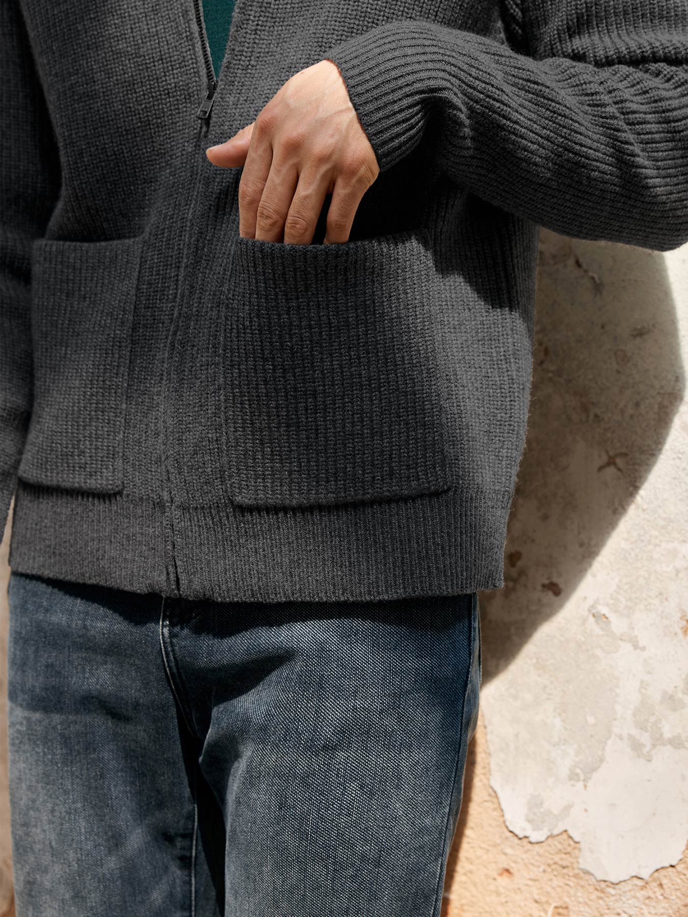 Chaqueta Gentletejido Full Zip Sweater