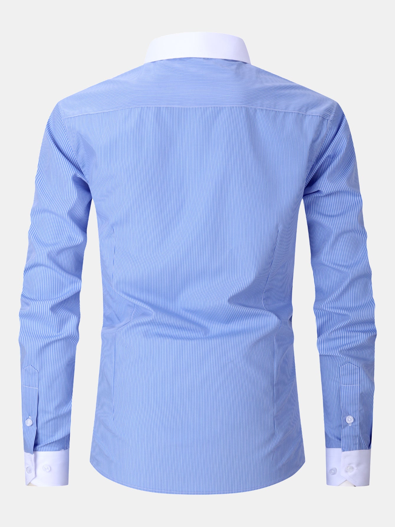 Camisa de vestir rayas Contrast Collar