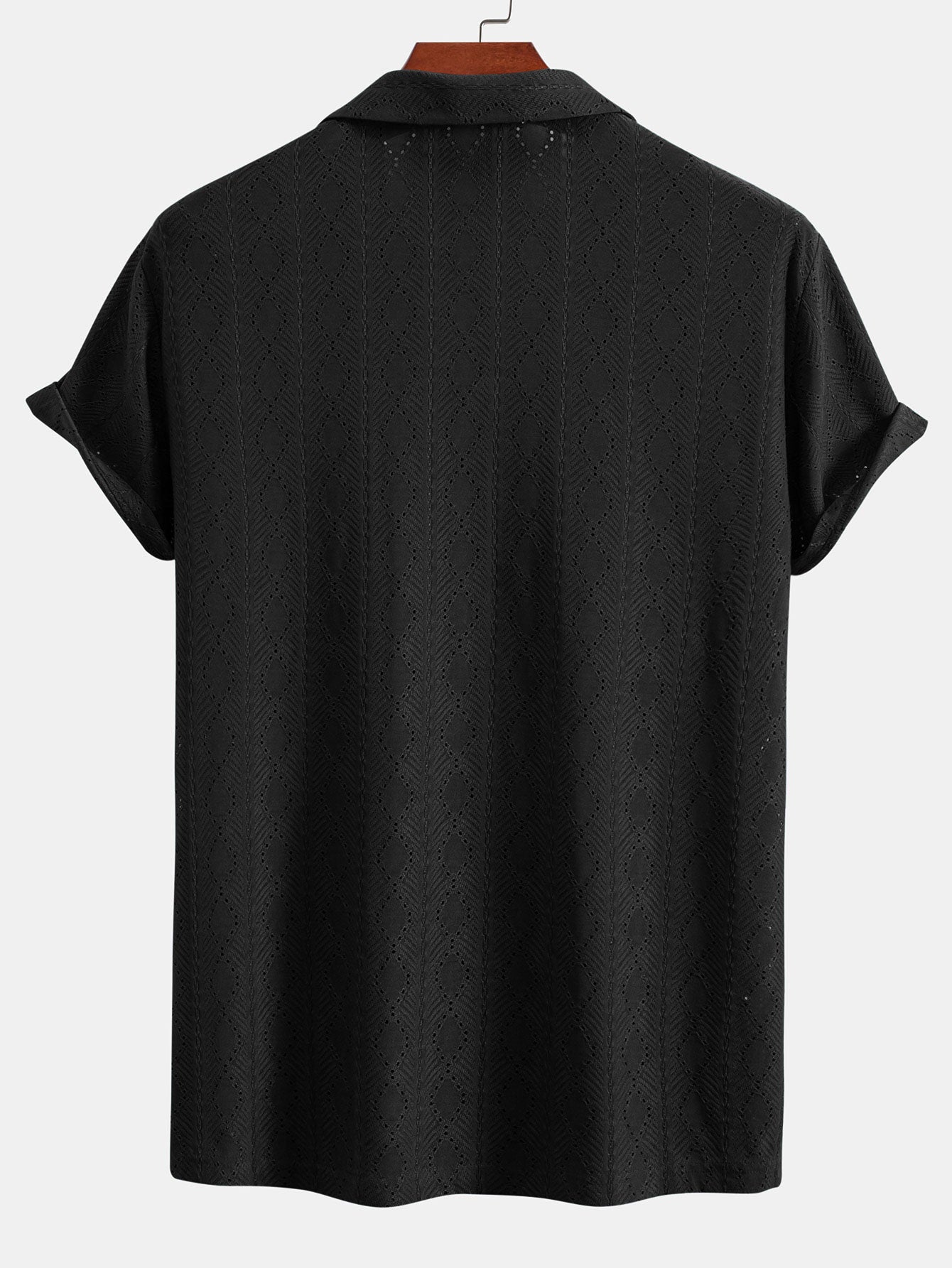 Camisa Muscle Fit Diamond Texture Cuban