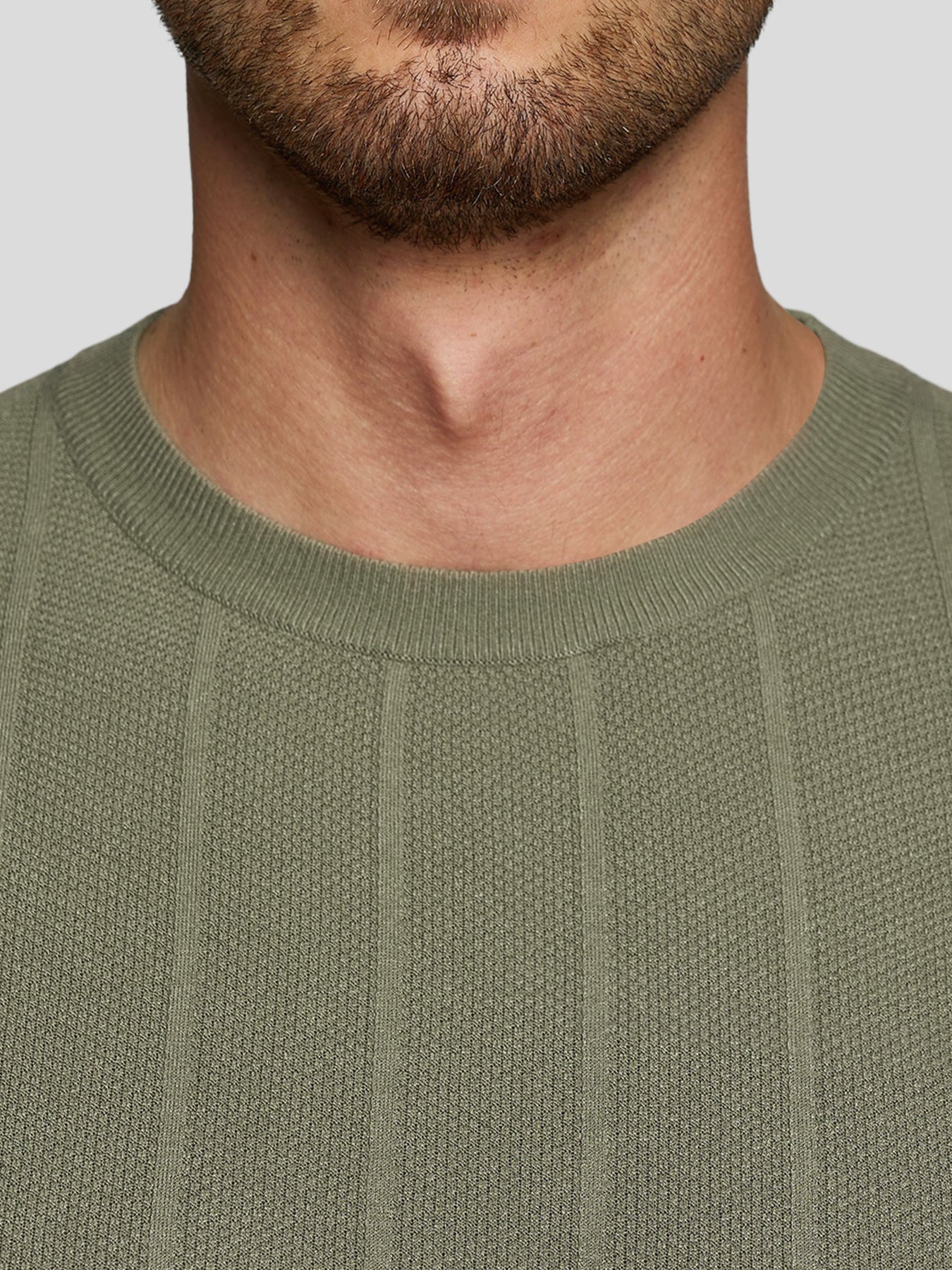 Camiseta Gentletejido transpirable a rayas de manga corta tejidoted