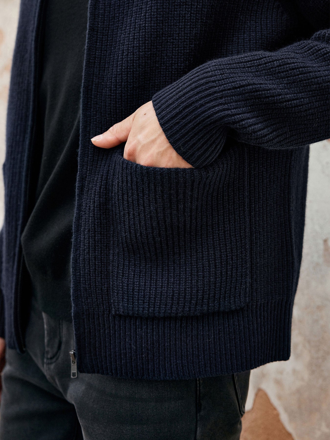 Chaqueta Gentletejido Full Zip Sweater