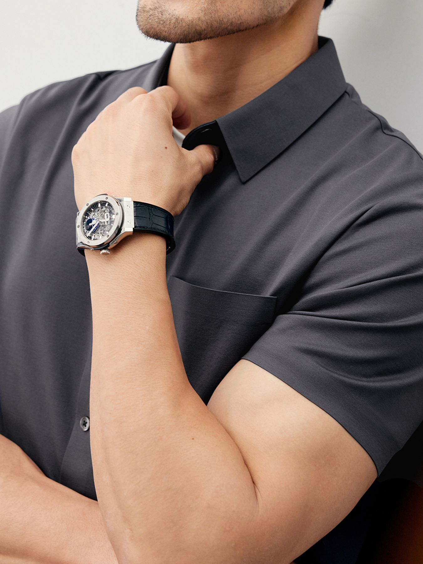 Camisa ChillLux Wrinkle-free de manga corta