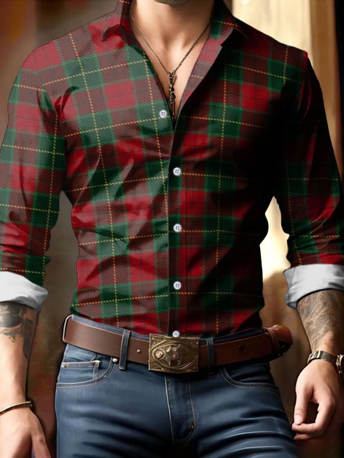 Ejecutivo Christmas camisas para hombre