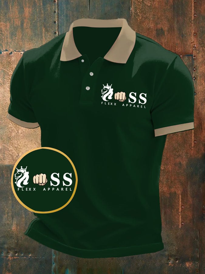 Camisa polo elegantee ejecutivo casual for men in contrasting color