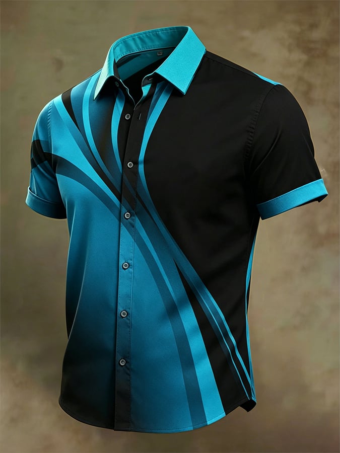 Camisa de manga corta ejecutivo para hombre