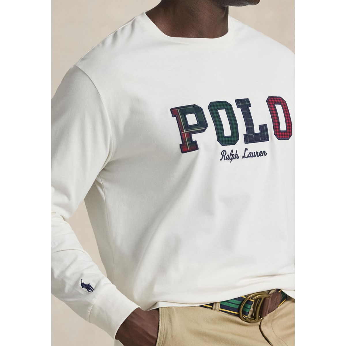 Big & Tall Plaid-Logo Jersey T-Shirt - 3