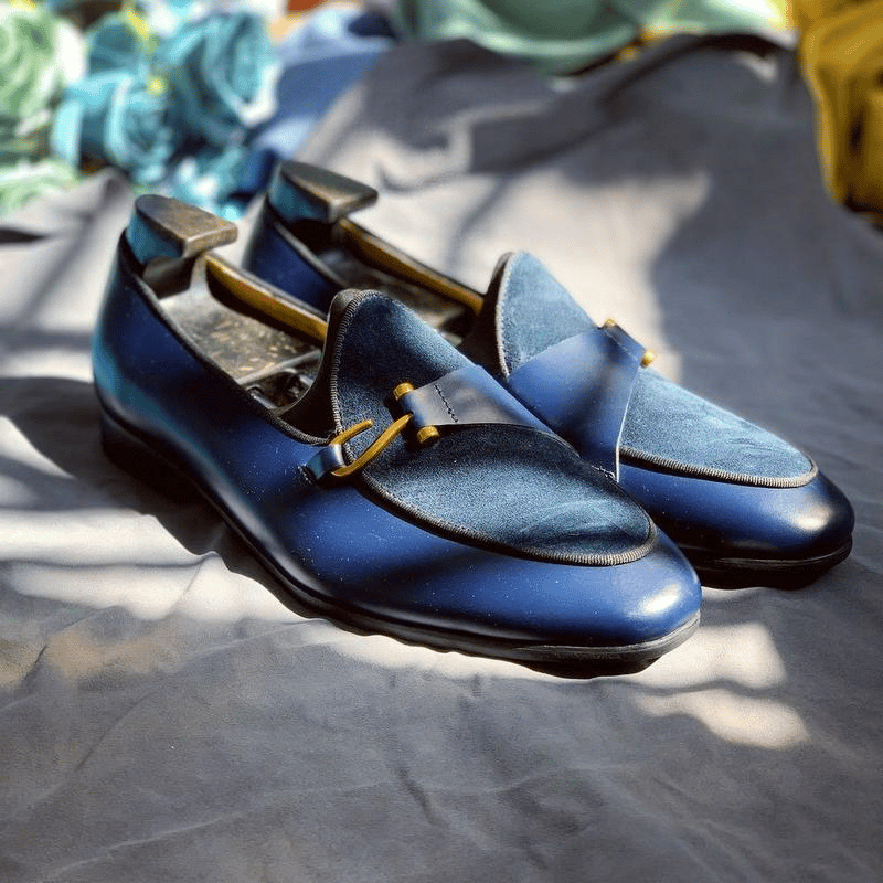 Zapatos de moda retro cuero para hombre