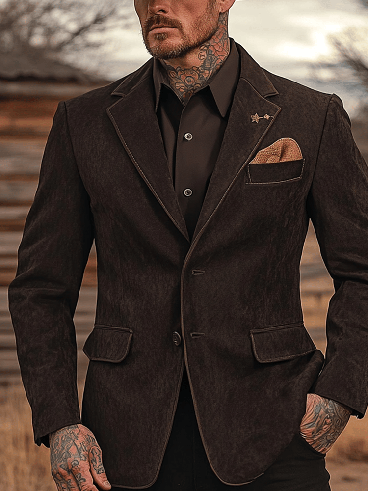 Saco vintage Western para hombre