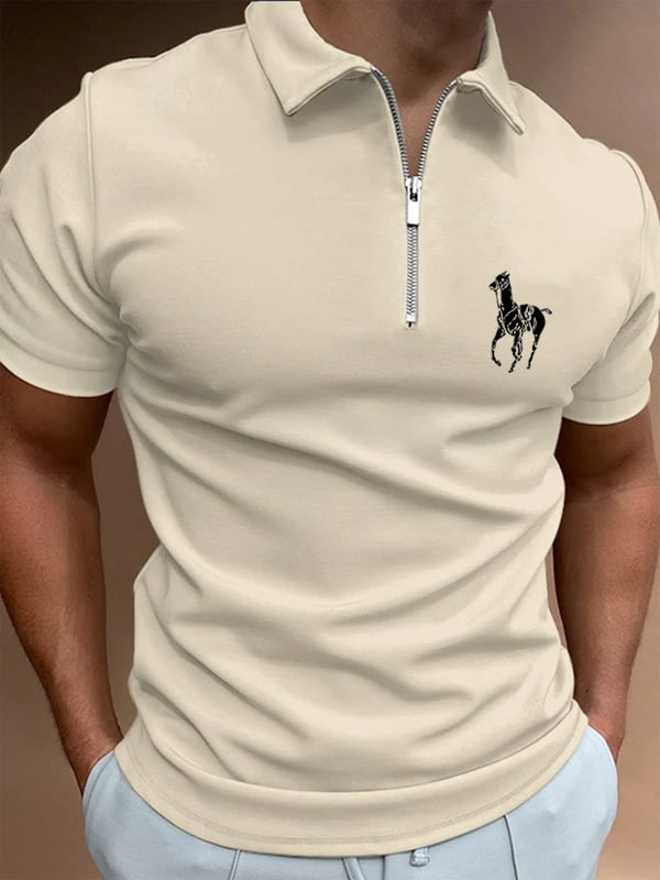 Casual cierre Polo para hombre