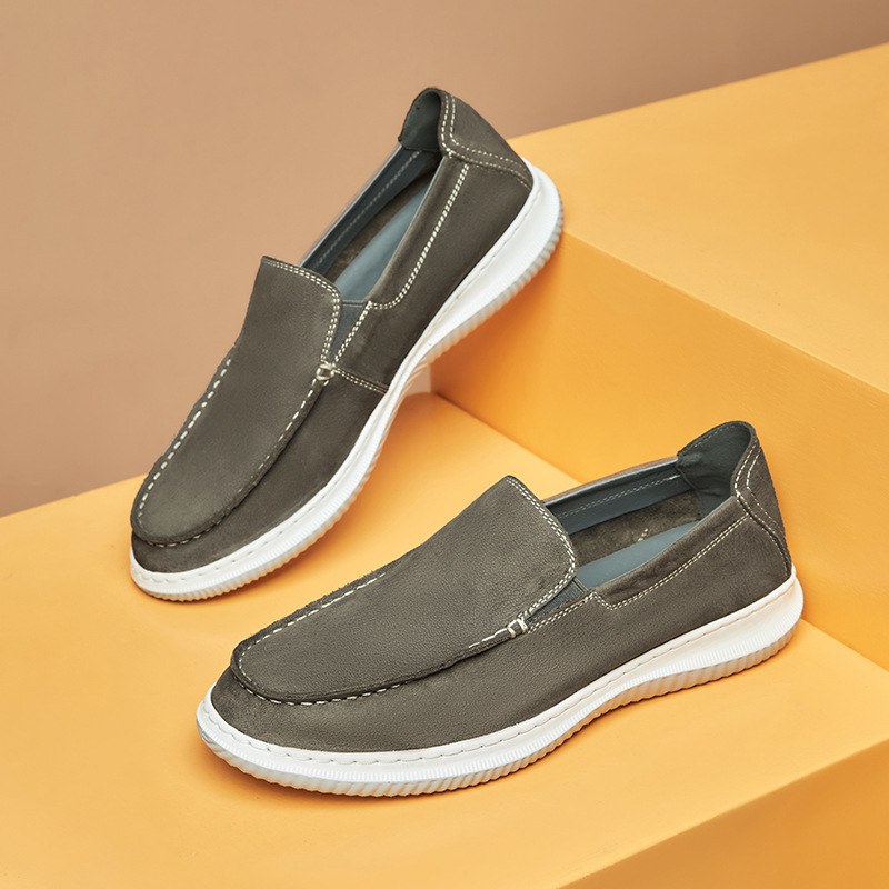 Mocasines Leather British Style Slip-On casual para hombre