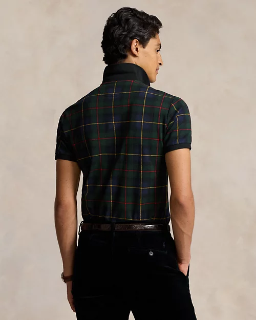 Camisa polo de tartán para hombre - vista 4