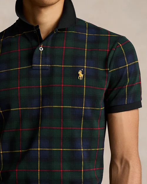 Camisa polo de tartán para hombre - vista 5