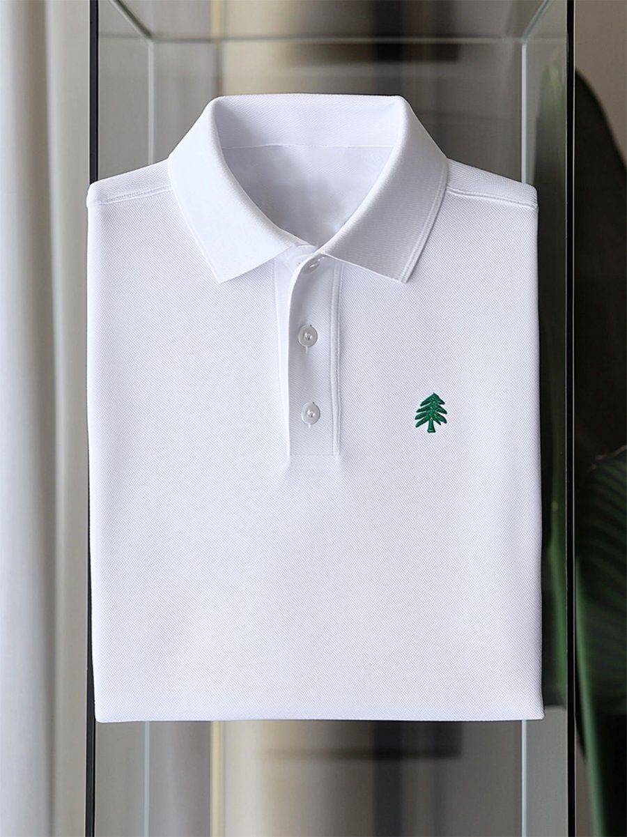 para hombre Couple ejecutivo casual Button de manga corta camisa polo