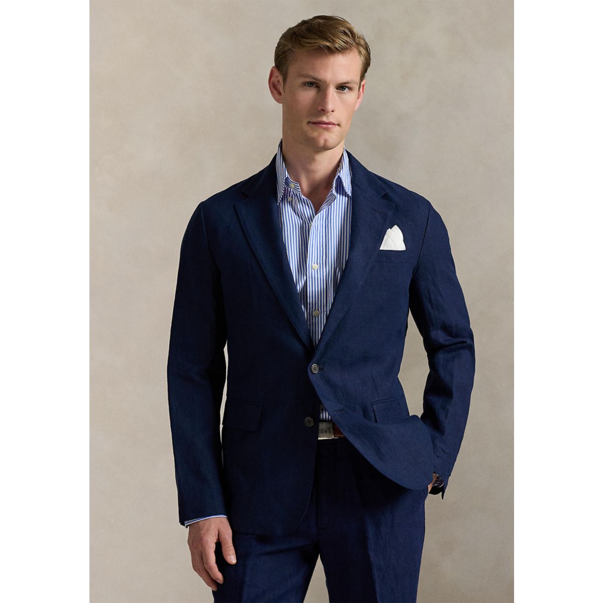 Polo Soft Modern Fit Linen Suit Jacket - 1