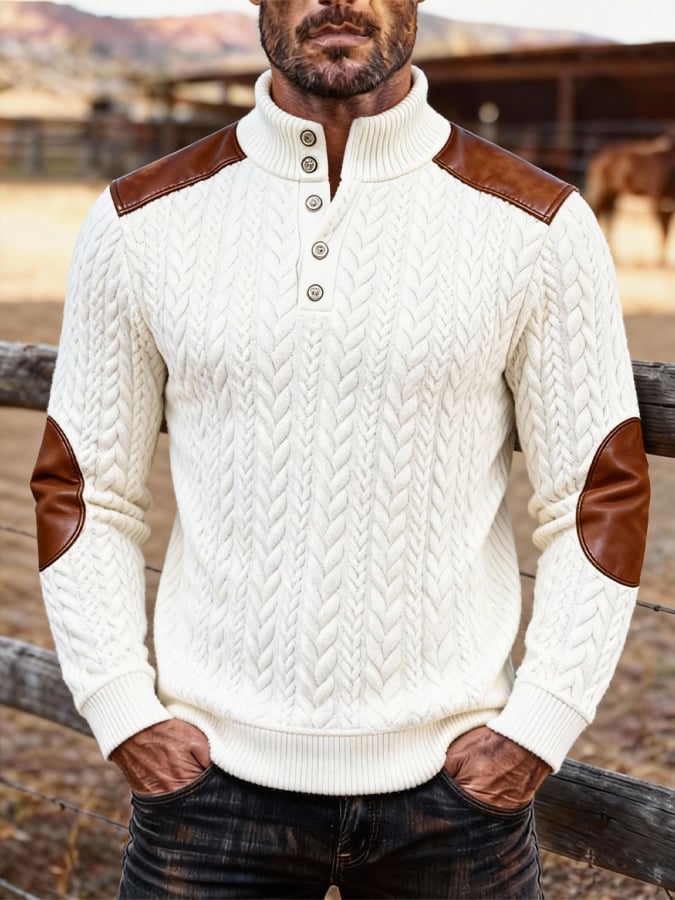 Sudadera retro Comfort Warm texturizado Fabric Hooded para hombre