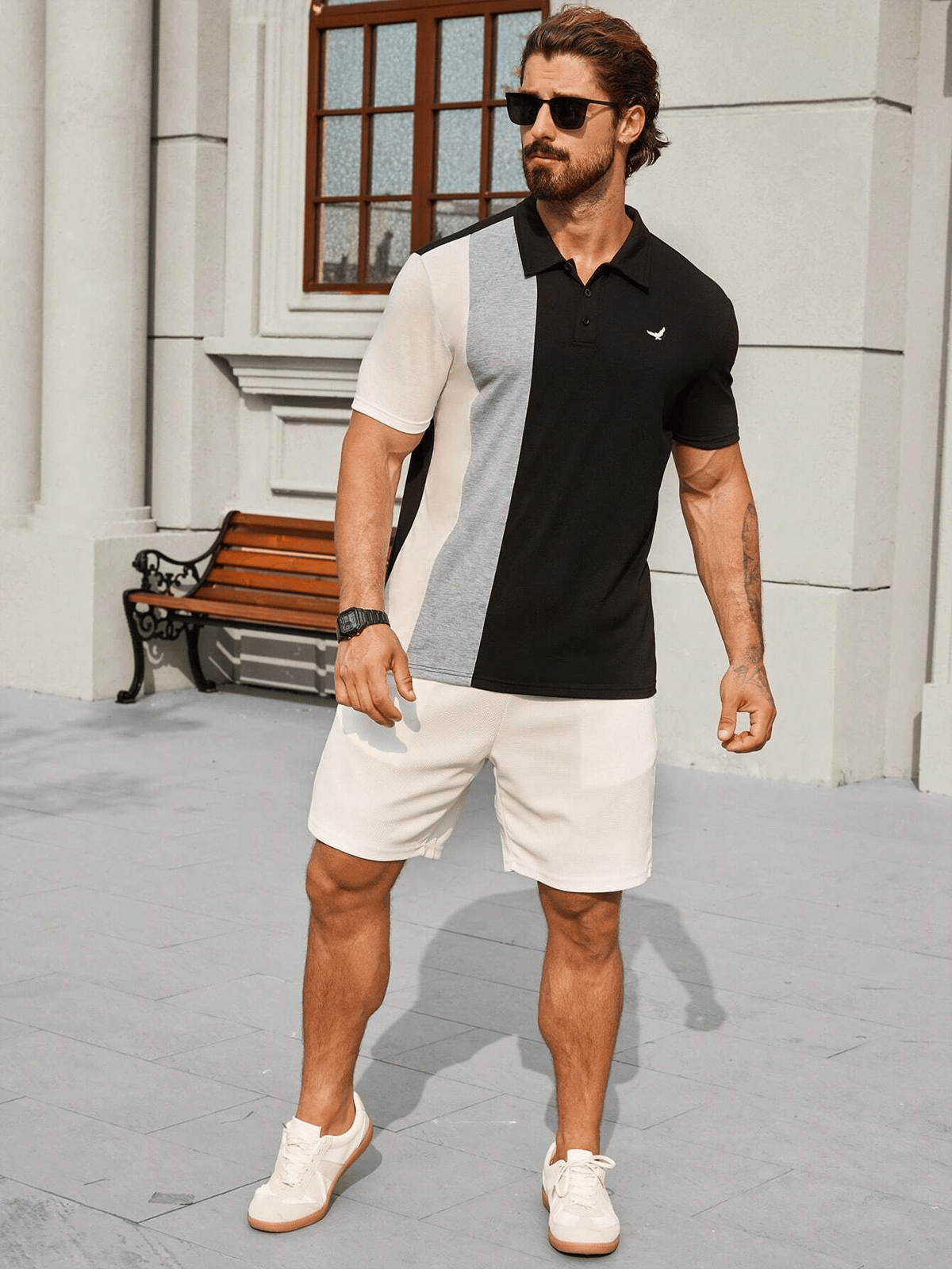 Camisa casual ejecutivo de moda polos para hombre