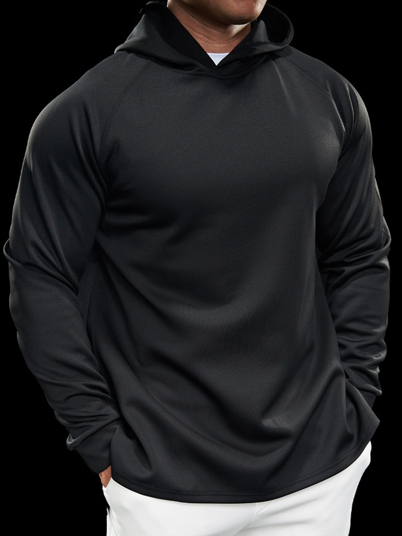 Sudadera Smoothblend Split Hem con gorrasucha