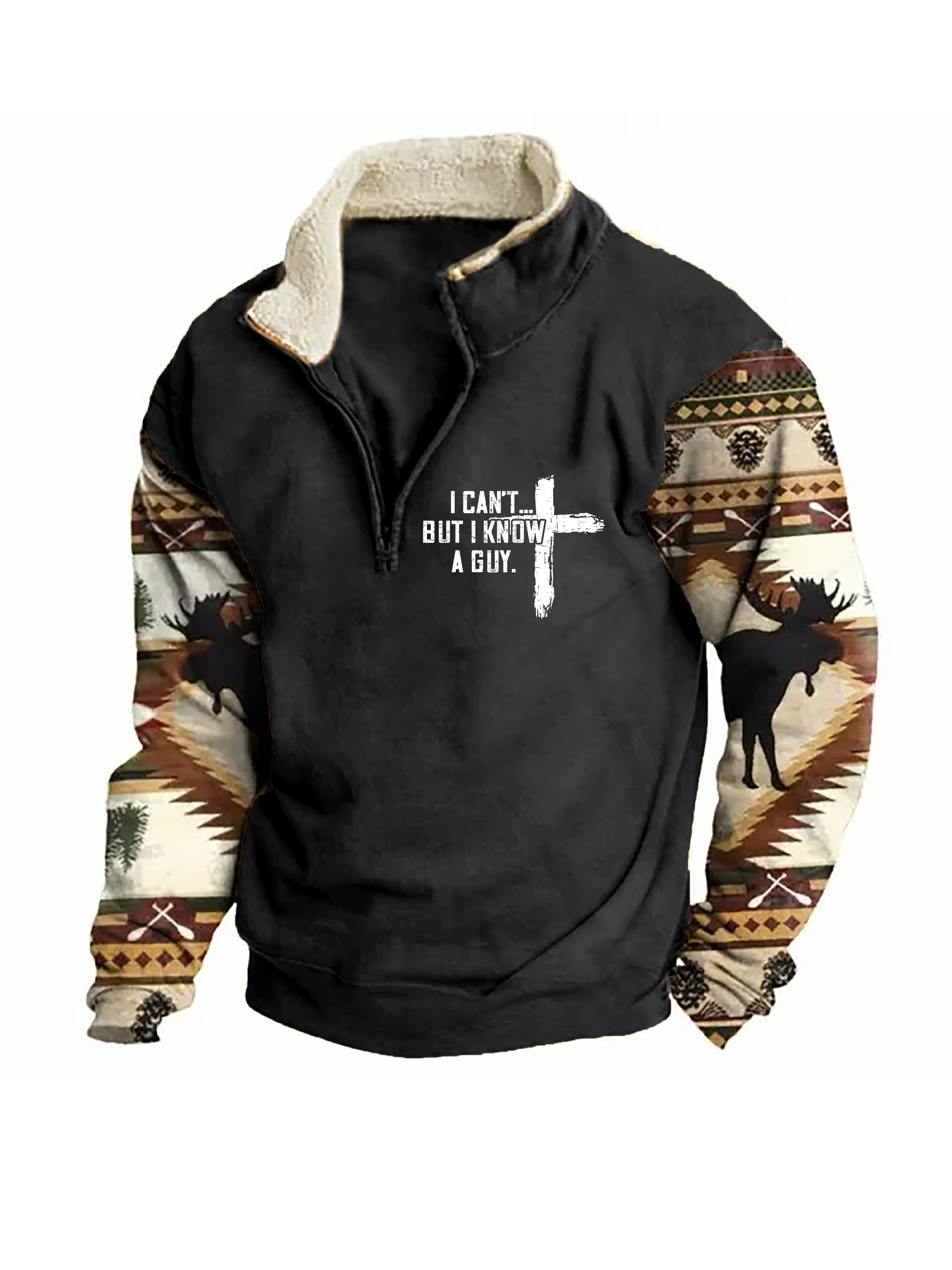 Sudadera I Can't But I Know A Guy Zip Colorblock Stand cuello para hombre