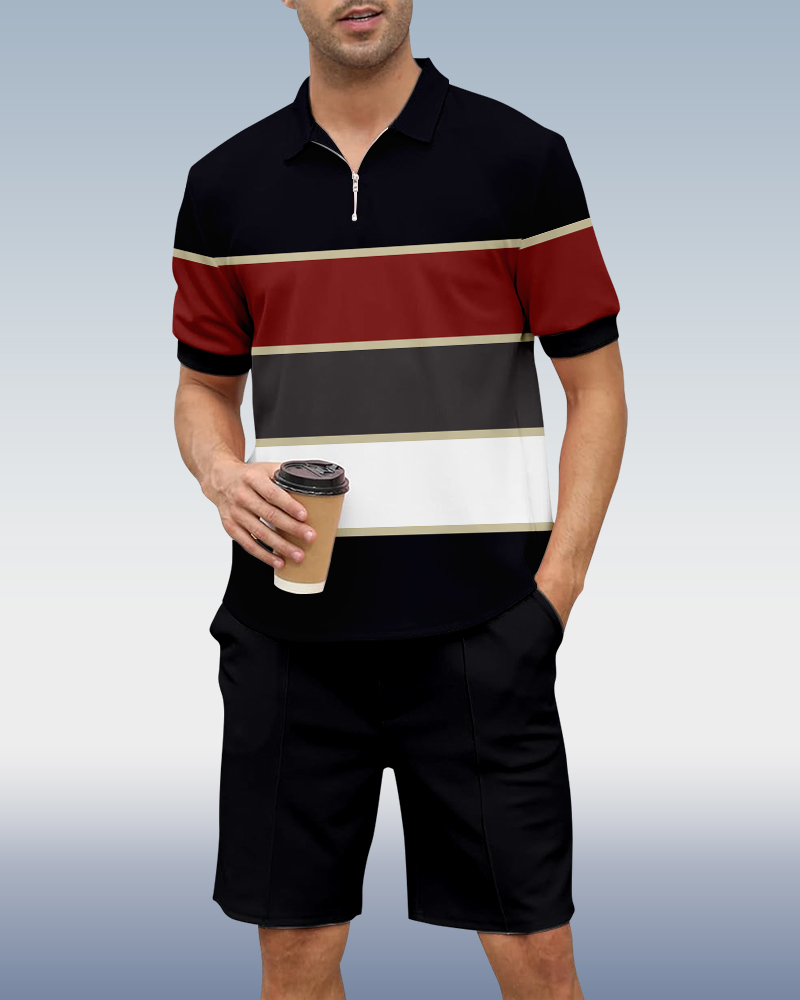 Suitmens casual Summer POLO Set 008 para hombre