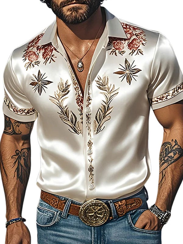 Acetate floral Princamiseta para hombre