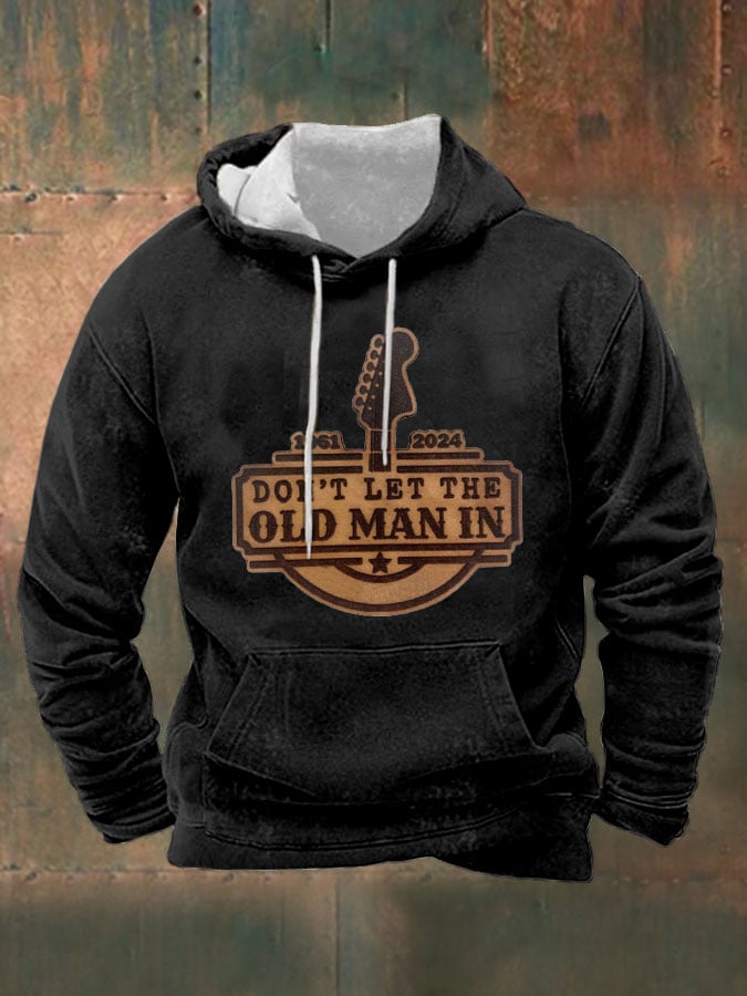 Sudadera Don't Let The Old Man In estampado Hooded para hombre