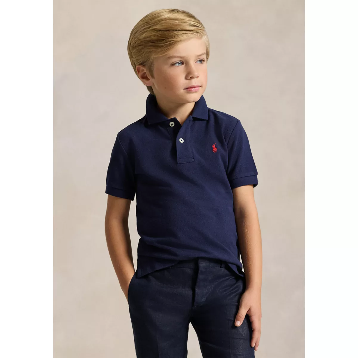 Boys 2-7 Cotton Mesh Polo Shirt - 6
