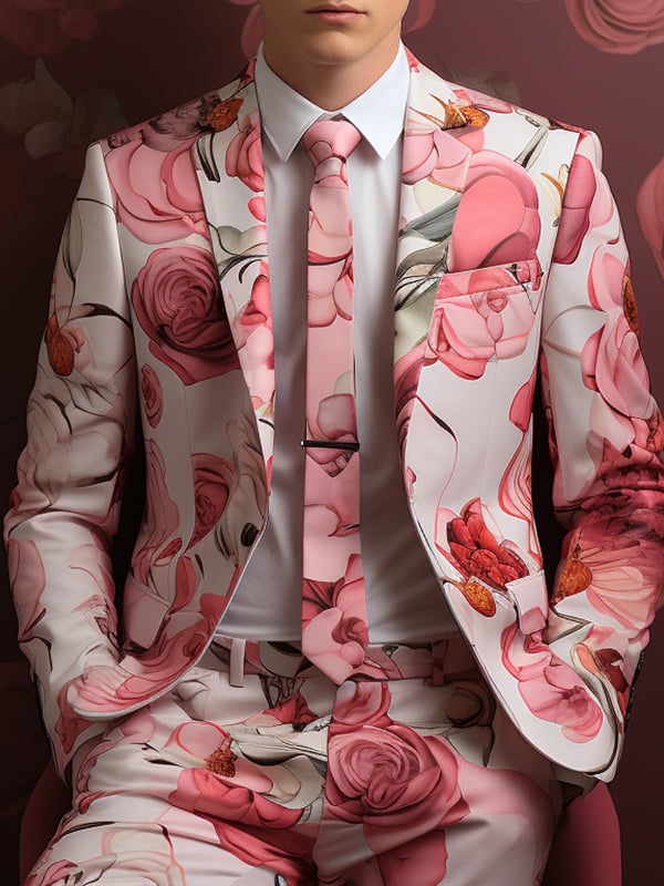 Conjunto de dos piezas casual Tie Dye estampado saco and pantalón para hombre