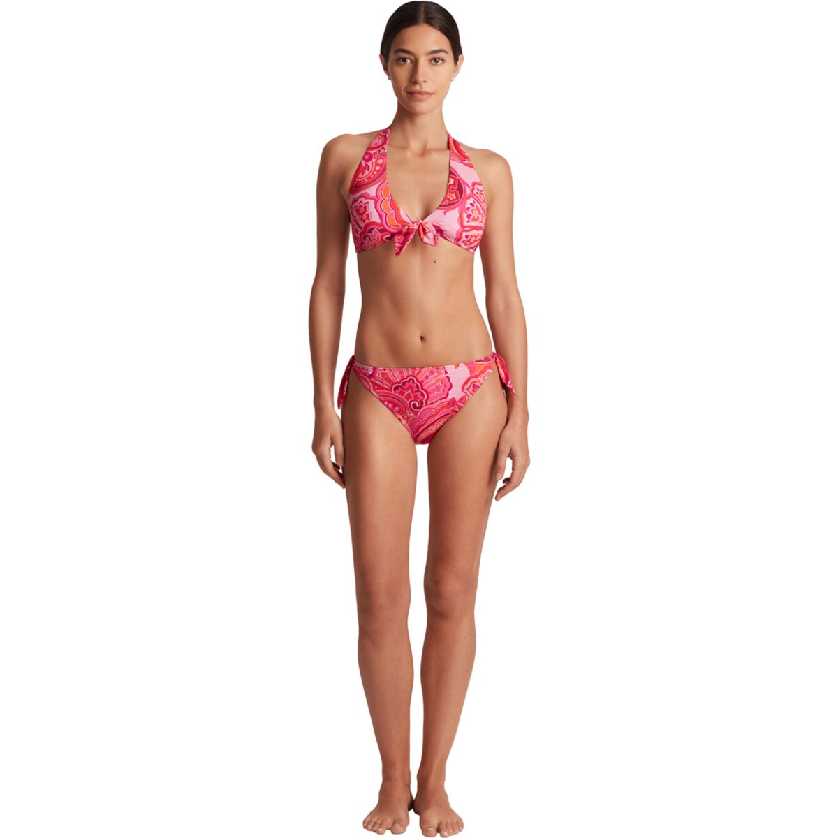 Side Tie Scoop Hipster Swim Bottom - 4