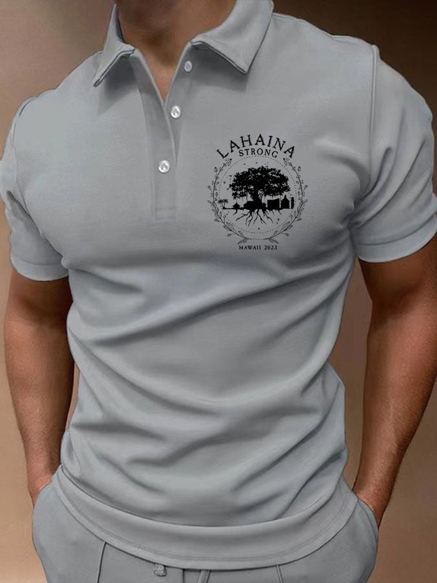 Camisa polo Lahaina Strong casual para hombre