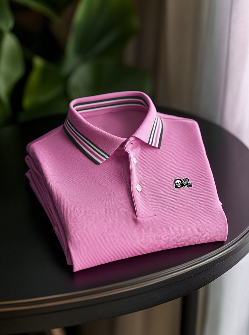 Camisa polo ejecutivo casual Button de manga corta para hombre