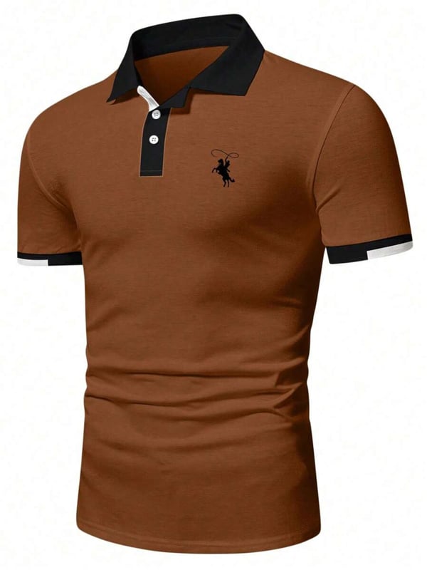 Camisa casual ejecutivo de moda polos para hombre