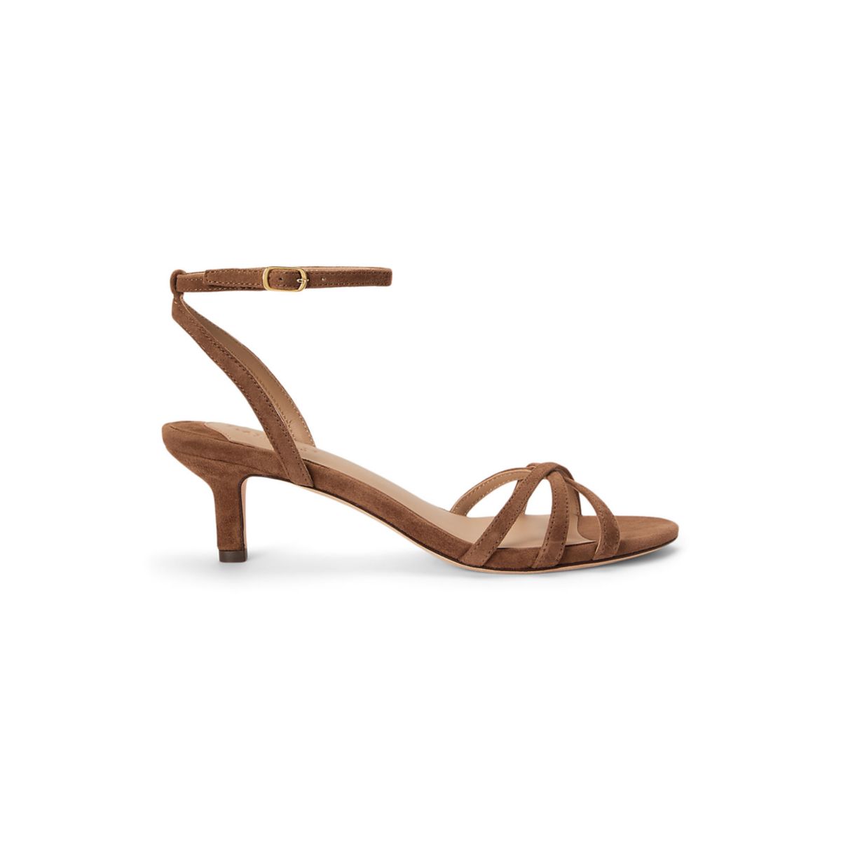 Kendyl Kitten-Heel Suede Sandals - 2