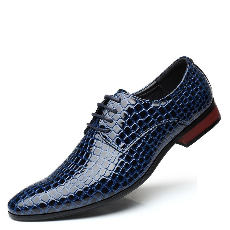 Zapatos ejecutivo casual British Style de moda cuero para hombre