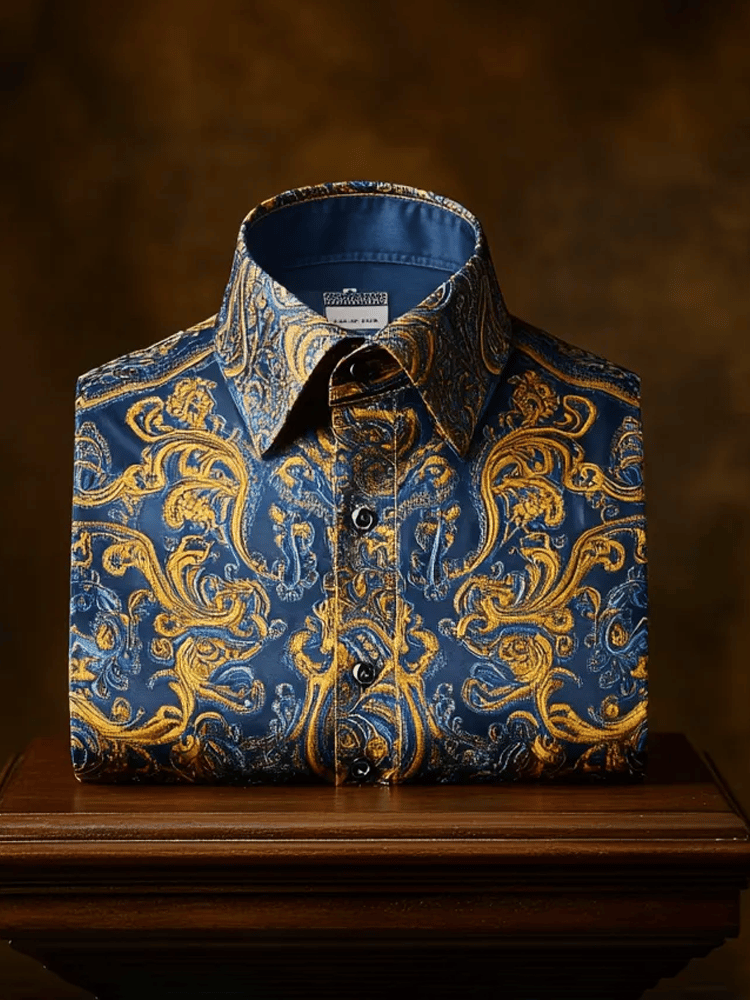 Camisa ejecutivo casual de manga larga para hombre