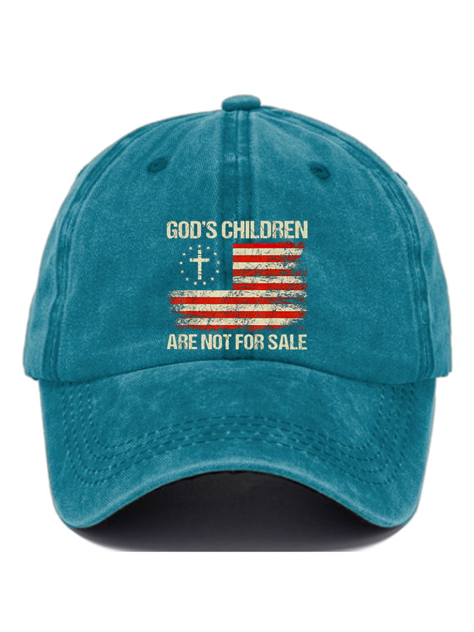 Gorras casual God'S Children Are Not For Sale estampado Baseball