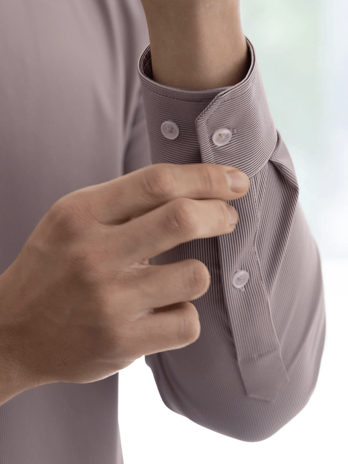 Camisa ejecutivo casual de manga larga para hombre