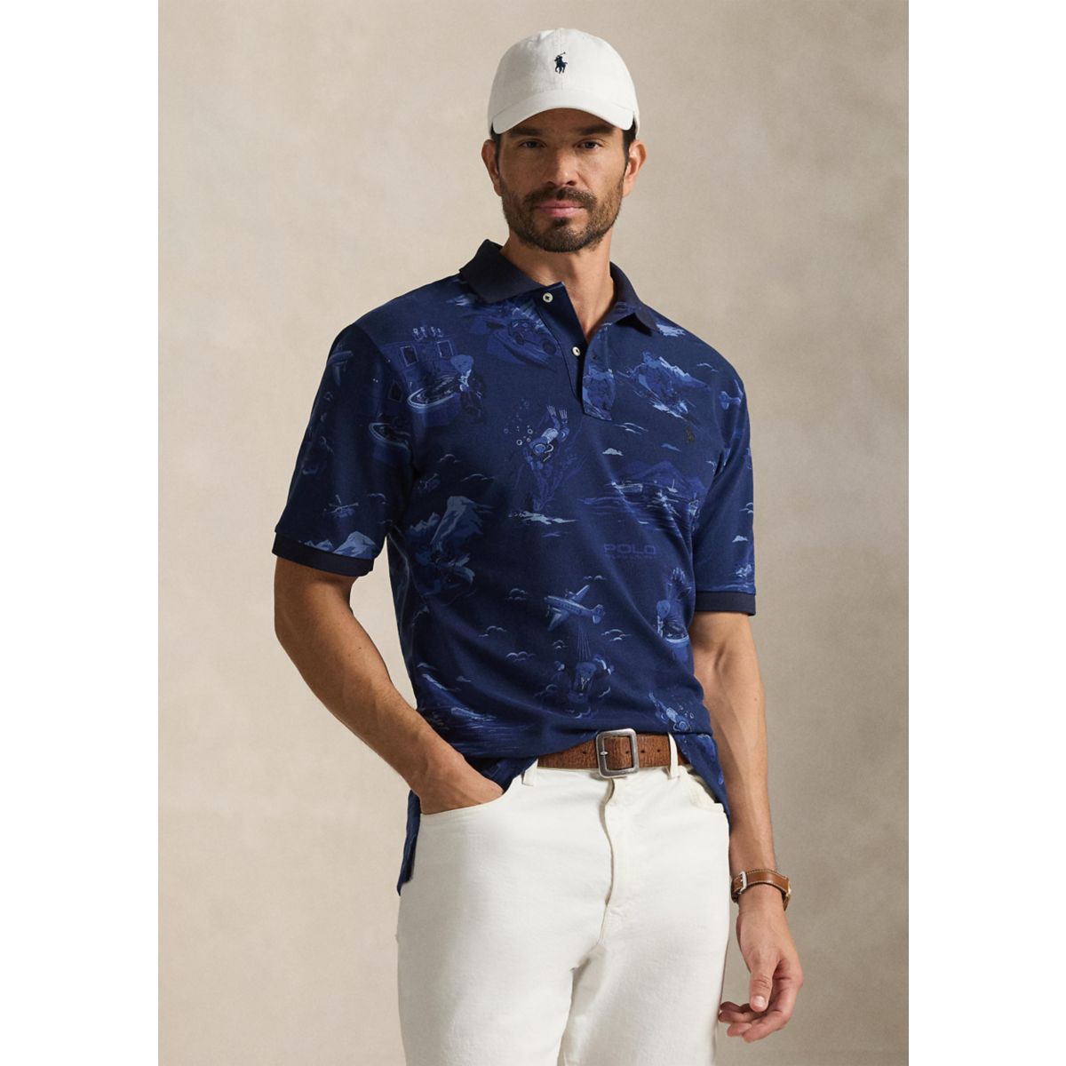 Big & Tall Polo Bear Mesh Polo Shirt - 1